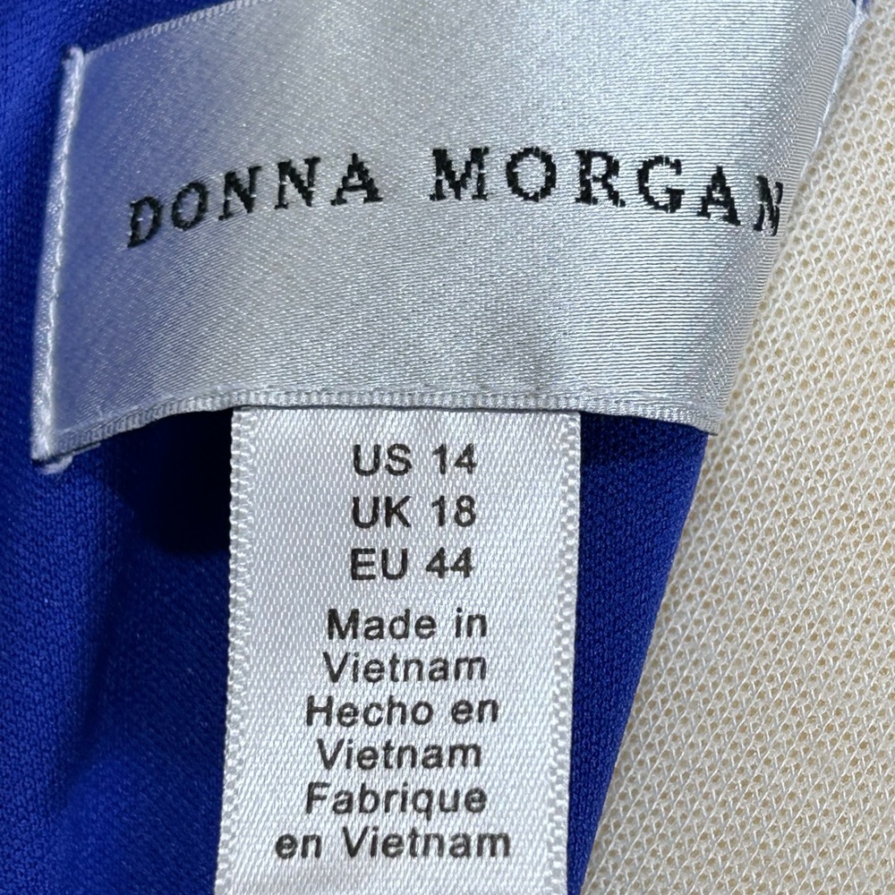 Donna Morgan Royal Blue Midi Dress - Picture 6 of 6